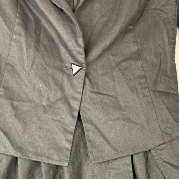 Widow size small lip service black blazer tail coat goth step in time - Picture 3 of 12